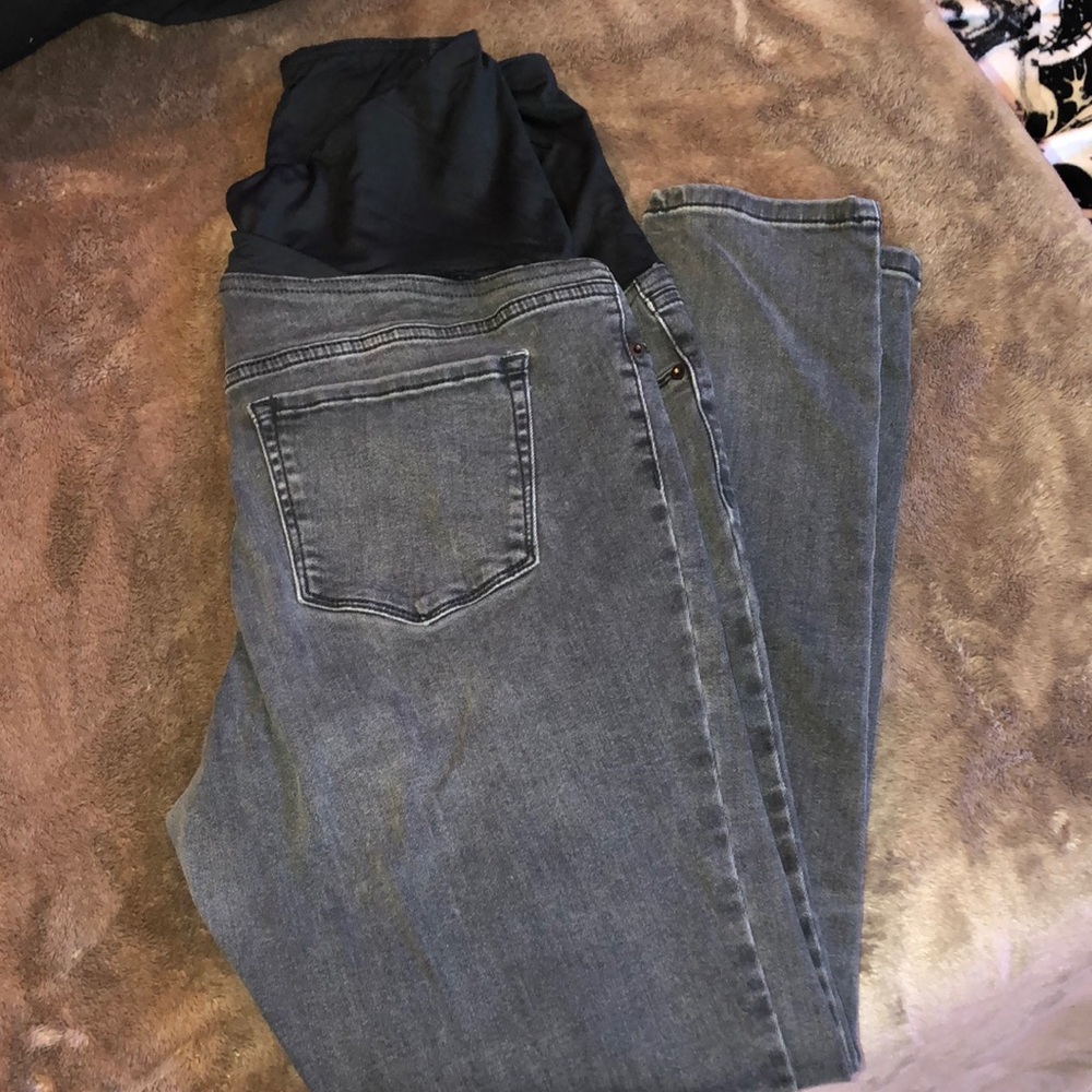 Ingrid and Isabel grey maternity jeans